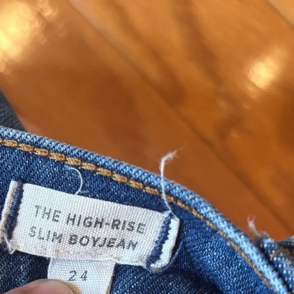 Madewell The Hi Rise Slim Boyfriend Jean Womens Size 24 - Picture 3 of 4